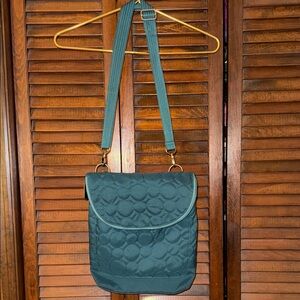 Thirty-One Teal Quilted Backpack